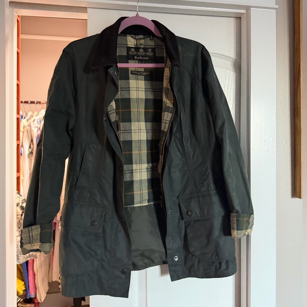 Barbour Tartan Plaid Jacket